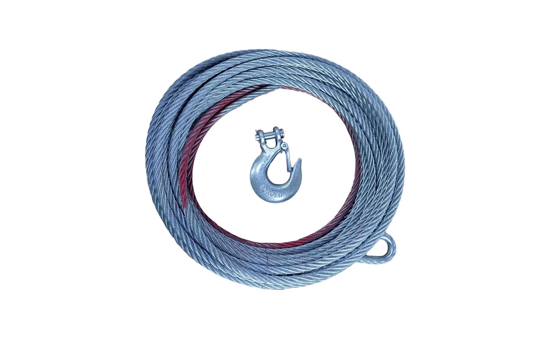 13/32" x 98.4' Steel Cable with Hook - Warrior Winches USA